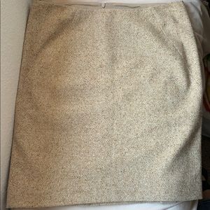 Theory Tweed Tan Mini Skirt